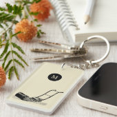 ヴィンテージイラストレーションローンモーアモノグラム両面K キーホルダー (正面右)