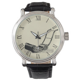 ヴィンテージイラストレーションローンモーアローマンナンバW 腕時計