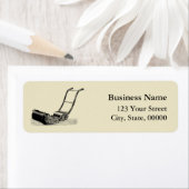 ヴィンテージイラストレーションローンモーア住所 シール (インサイチュ)