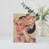 ヴィンテージイラストレーション中国の女性 ポストカード (スタンド正面)