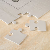 ヴィンテージイラストレーション化石チャートジグソーパズル ジグソーパズル (側面)