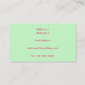 ヴィンテージイラストレーション名刺 名刺 (裏面)