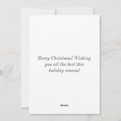 ヴィンテージイラストレーション子クリスマスカード シーズンカード (裏面)