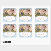 ヴィンテージイラストレーション子蔵書票 スクエアシール (シート)