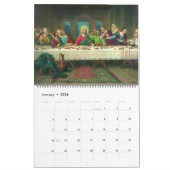 ヴィンテージイラストレーション宗教、キリスト教 カレンダー (1月 2026)