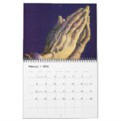 ヴィンテージイラストレーション宗教、キリスト教 カレンダー (2月 2026)