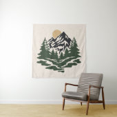 ヴィンテージイラストレーション山景山 タペストリー (インサイチュ)