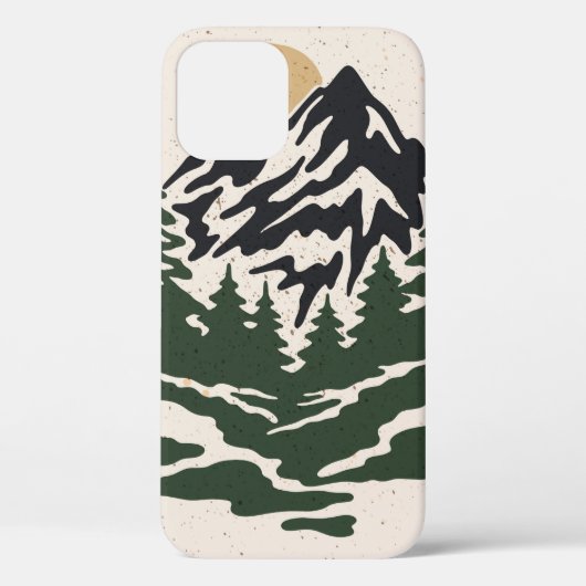 ヴィンテージイラストレーション山景山 Case-Mate iPhoneケース (裏面)