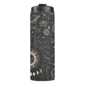 ヴィンテージイラストレーション月の位相のセット。違う タンブラー (正面)