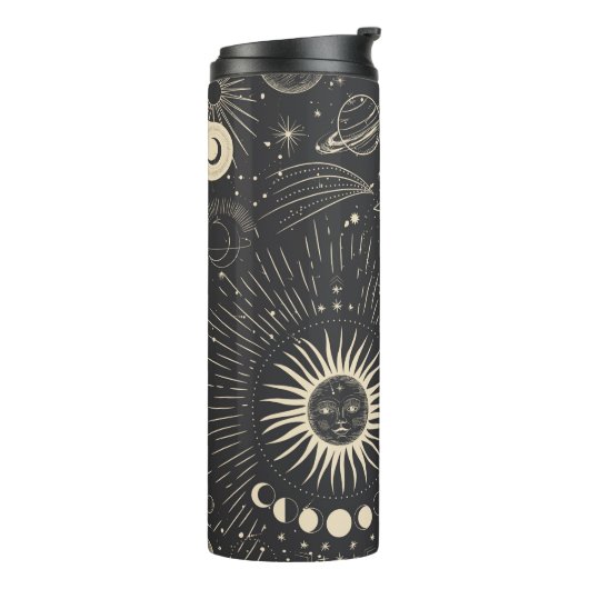 ヴィンテージイラストレーション月の位相のセット。違う タンブラー (回転左)