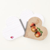 ヴィンテージイラストレーション桃 ノートブック (内部)