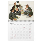 ヴィンテージイラストレーション業務 カレンダー (1月 2026)