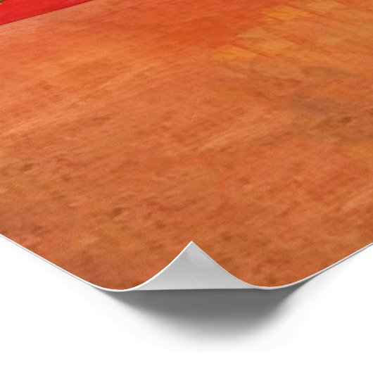 ヴィンテージイラストレーション猫インイエローボウル ポスター (角)