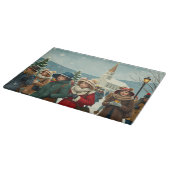 ヴィンテージイラストレーション離れ人民教会 カッティングボード (角)