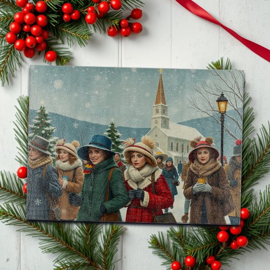 ヴィンテージイラストレーション離れ人民教会 カッティングボード