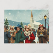 ヴィンテージイラストレーション離れ人民教会 シーズンポストカード (正面)