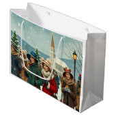 ヴィンテージイラストレーション離れ人民教会 ラージペーパーバッグ (正面アングル)