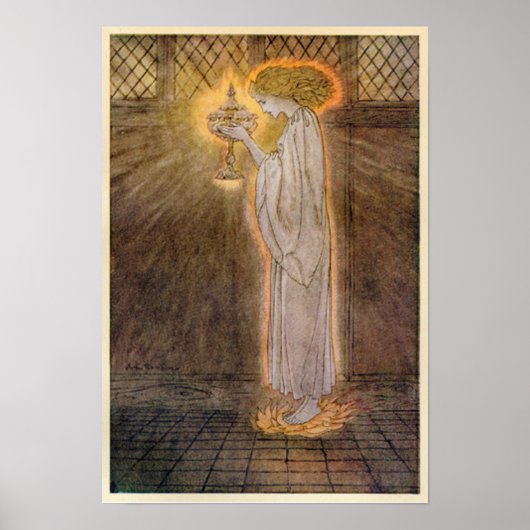 ヴィンテージイラストレーション – アーサー王ロマンス ポスター (正面)