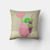 ヴィンテージイラストレーション クッション (裏面)