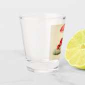ヴィンテージイラストレーション ショットグラス (左)