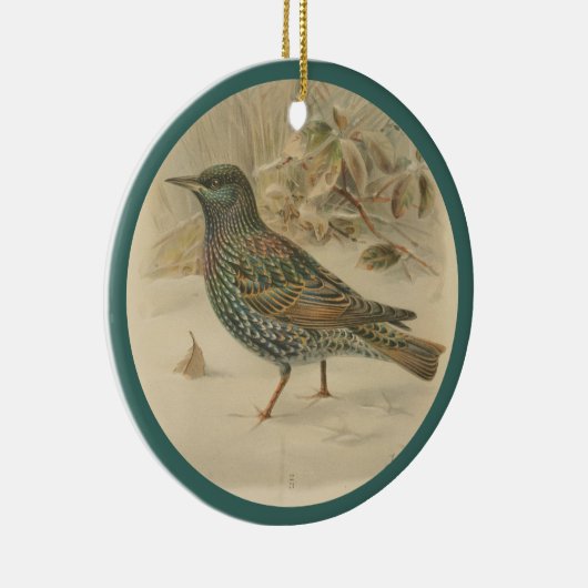 ヴィンテージイラストレーション セラミックオーナメント (右)