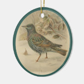 ヴィンテージイラストレーション セラミックオーナメント (左)