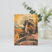 ヴィンテージイラストレーション ポストカード (スタンド正面)