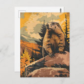 ヴィンテージイラストレーション ポストカード (正面/裏面)