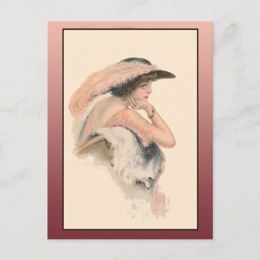 ヴィンテージイラストレーション ポストカード (正面)