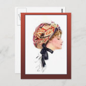 ヴィンテージイラストレーション ポストカード (正面/裏面)