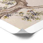 ヴィンテージイラストレーション：ユーラシア産マグピー ポスター (角)