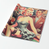 ヴィンテージイラストレーション ラッピングペーパー (アンロールド)