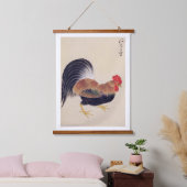 ヴィンテージイラストレーション:ルースター 吊り下げ型タペストリー (寝室)