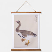 ヴィンテージイラストレーション：ワイルドガチョウ 吊り下げ型タペストリー (正面)