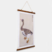 ヴィンテージイラストレーション：ワイルドガチョウ 吊り下げ型タペストリー (傾斜あり)