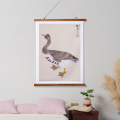 ヴィンテージイラストレーション：ワイルドガチョウ 吊り下げ型タペストリー (寝室)