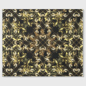 ヴィンテージイラストレーション。ヴィンテージシームレスパターン  ラッピングペーパー (フラット)