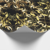 ヴィンテージイラストレーション。ヴィンテージシームレスパターン  ラッピングペーパー (角)