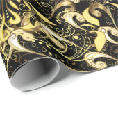 ヴィンテージイラストレーション。ヴィンテージシームレスパターン  ラッピングペーパー (ロールコーナー)