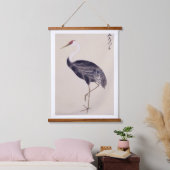 ヴィンテージイラストレーション：共通クレーン 吊り下げ型タペストリー (寝室)