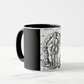 ヴィンテージイラストレーション〔占星術の〕十二宮図シンボルや象徴 マグカップ (正面左)