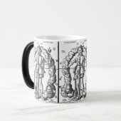 ヴィンテージイラストレーション〔占星術の〕十二宮図シンボルや象徴 モーフィングマグカップ (正面左)