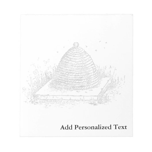 ヴィンテージイラストレーション |帯域幅 | Beehive ノートパッド (正面)