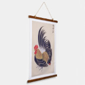 ヴィンテージイラストレーション: 日本の bantam 吊り下げ型タペストリー (傾斜あり)