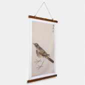 ヴィンテージイラストレーション: Thrush 吊り下げ型タペストリー (傾斜あり)