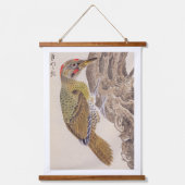 ヴィンテージイラストレーション: Woodpecker 吊り下げ型タペストリー (正面)