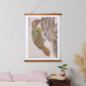 ヴィンテージイラストレーション: Woodpecker 吊り下げ型タペストリー (寝室)