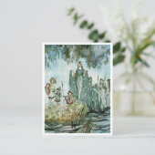 ヴィンテージイラストレーションbyアーサー・ラッカム・ウォーター・ニンフ ポストカード (スタンド正面)