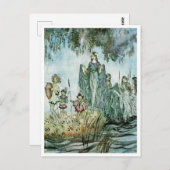 ヴィンテージイラストレーションbyアーサー・ラッカム・ウォーター・ニンフ ポストカード (正面/裏面)