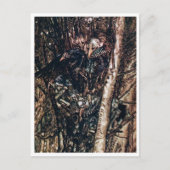 ヴィンテージイラストレーションbyアーサー・ラッカム・ウンジン ポストカード (正面)